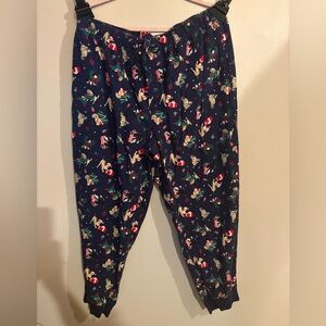 Lands' End Men's Navy Holiday Pajama Pants